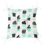 - Pofi-1362-Gorsel-2 - Realhomes Kaktüs Motifli Dijital Baskılı Özel Tasarım Modern Pofuduk Sandalye Minderi Realhomes