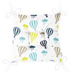 Uçan Balon Temalı Dijital Baskılı Özel Tasarım Modern Pofuduk Sandalye Minderi Realhomes