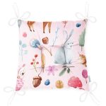 - Pofi-1380-Gorsel-2 - Realhomes Tavşan Ve Orman Temalı Dijital Baskılı Özel Tasarım Modern Pofuduk Sandalye Minderi Realhomes