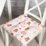 - полосфонбесшов - Realhomes Sevimli Ayıcık Ve Tavşan Motifli Dijital Baskılı Özel Tasarım Modern Pofuduk Sandalye Minderi Realhomes