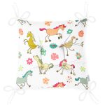 - Pofi-1396-Gorsel-2 - Realhomes Rengarenk Sevimli At Desenli Dijital Baskılı Özel Tasarım Modern Pofuduk Sandalye Minderi Realhomes