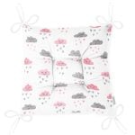 - Pofi-1403-Gorsel-2 - Realhomes  Sevimli Yağmur Bulutları Desenli Dijital Baskılı Özel Tasarım Modern Pofuduk Sandalye Minderi Realhomes