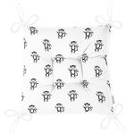 - Web - Realhomes  Sevimli Maymun Desenli Dijital Baskılı Özel Tasarım Modern Pofuduk Sandalye Minderi Realhomes