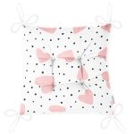 - Pofi-1488-Gorsel-2 - Realhomes Puanlı Zeminde Pembe Kalpler Dijital Baskılı Özel Tasarım Modern Pofuduk Sandalye Minderi Realhomes