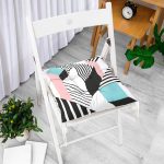 - Pofi-2049-Gorsel-1 - Realhomes Modern Geometrik Şekilli Dijital Baskılı Pofuduk Sandalye Minderi Realhomes