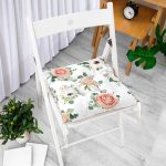 - Pofi-2098-Gorsel-1 - Realhomes  Özel Tasarım Çiçek Temalı Dijital Baskılı Modern Pofuduk Sandalye Minderi Realhomes