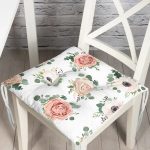 - Pofi-2098-Gorsel - Realhomes  Özel Tasarım Çiçek Temalı Dijital Baskılı Modern Pofuduk Sandalye Minderi Realhomes