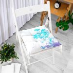 - Pofi-212-Gorsel-1 - Realhomes Beyaz Zeminde Sulu boya Çiçek Motifli Dijital Baskılı Modern Pofuduk Sandalye Minderi Realhomes