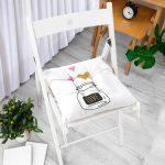 - Pofi-2128-Gorsel-1 - Realhomes Love Kalp Desenli Dijital Baskılı Modern Pofuduk Sandalye Minderi Realhomes