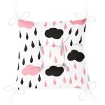 - Pofi-2149-Gorsel-2 - Realhomes  Realhomes Renkli Bulut Desenli Dijital Baskılı Modern Pofuduk Sandalye Minderi Realhomes