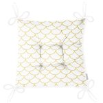 - Pofi-2166-Gorsel-2 - Realhomes  Hardal Renkli Geometrik Desenli Dijital Baskılı Pofuduk Sandalye Minderi Realhomes