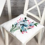 - Pofi-2184-Gorsel - Realhomes Modern Çiçek Desenli Dijital Baskılı Modern Pofuduk Sandalye Minderi Realhomes