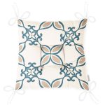 Etnik Motifli Dijital Baskılı Modern Pofuduk Sandalye Minderi Realhomes