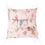 - Pofi-2222-Gorsel-2 - Realhomes Pembe Zeminli Çiçek Desenli Modern Pofuduk Sandalye Minderi Realhomes