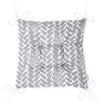 Geometrik Desenli Dijital Baskılı Modern Pofuduk Sandalye Minderi Realhomes