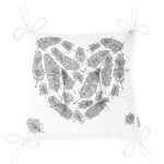 - Pofi-2249-Gorsel-2 - Realhomes Tüy Desen Kalp Motifli Dijital Baskılı Modern Pofuduk Sandalye Minderi Realhomes