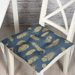 - Pofi-2254-Gorsel - Realhomes Yaldızlı Tüy Desenli Dijital Baskılı Modern Pofuduk Sandalye Minderi Realhomes