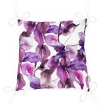 - Pofi-2267-Gorsel-2 - Realhomes Sulu Boya Yaprak Temalı Dijital Baskılı Modern Pofuduk Sandalye Minderi Realhomes