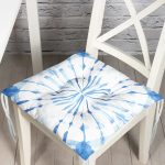 - Pofi-2309-Gorsel - Realhomes  Ebru Motifli Dijital Baskılı Modern Pofuduk Sandalye Minderi Realhomes