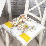 - Pofi-233-Gorsel - Realhomes Baykuş Desen Dijital Baskılı Modern Pofuduk Sandalye Minderi Realhomes