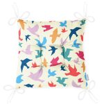 - Pofi-2332-Gorsel-2 - Realhomes Krem Zeminde Renkli Kuşlar Motifli Dijital Baskılı Modern Pofuduk Sandalye Minderi Realhomes