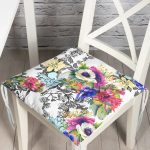 - Pofi-2341-Gorsel - Realhomes Rengarenk Çiçek Dijital Baskılı Modern Pofuduk Sandalye Minderi Realhomes