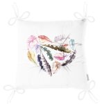- Pofi-2343-Gorsel-2 - Realhomes Renkli Tüyler Kalp Motifli Modern Pofuduk Sandalye Minderi Realhomes