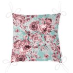 - Pofi-2350-Gorsel-2 - Realhomes  Mavi Zeminde Pembe Güller Motifli Modern Pofuduk Sandalye Minderi Realhomes