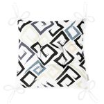 - Pofi-2381-Gorsel-2 - Realhomes  Gri Siyah Labirent Çizimli Modern Dijital Baskılı Pofuduk Sandalye Minderi Realhomes