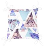 - Pofi-2385-Gorsel-2 - Realhomes Mavi Geometrik Şekilli Palmiye Motifli Dijital Baskılı Pofuduk Sandalye Minderi Realhomes