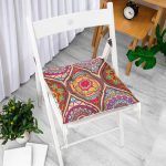 - Pofi-2403-Gorsel-1 - Realhomes  Sarmal Daire Desenli Çini Motifli Dijital Baskılı Pofuduk Sandalye Minderi Realhomes