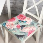 - Pofi-2430-Gorsel - Realhomes  Lekeli Kelebekler Çizimli Modern Pofuduk Sandalye Minderi Realhomes