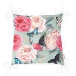 - Pofi-2430-Gorsel-2 - Realhomes  Lekeli Kelebekler Çizimli Modern Pofuduk Sandalye Minderi Realhomes