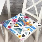 - Pofi-2436-Gorsel - Realhomes  Siyah Puanlı Ogea Desenli Modern Pofuduk Sandalye Minderi Realhomes