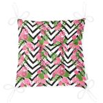 Zikzak Zebra Desenli Ogea Desenli Modern Pofuduk Sandalye Minderi Realhomes