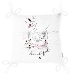 Beatiful Ördek Dijital Baskılı Modern Pofuduk Sandalye Minderi Realhomes