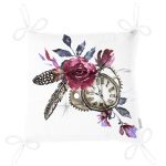 - Pofi-2502-Gorsel-2 - Realhomes Cep Saati Motifli Kuş Tüyü Desenli Modern Pofuduk Sandalye Minderi Realhomes