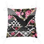 - Pofi-2504-Gorsel-2 - Realhomes Karma Çiçek Geometrik Desenler Modern Pofuduk Sandalye Minderi Realhomes