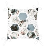 - Pofi-2513-Gorsel-2 - Realhomes  Hava Durumu Temalı Bal Peteği Motifli Dijital Baskılı Pofuduk Sandalye Minderi Realhomes