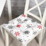 - Pofi-3058-Gorsel - Realhomes Yılbaşı Kar Desenli Özel Tasarımlı Dijital Baskılı Modern Pofuduk Sandalye Minderi Realhomes