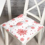 - Pofi-3059-Gorsel - Realhomes Kırmızı Kar Desenli Özel Tasarımlı Dijital Baskılı Modern Pofuduk Sandalye Minderi Realhomes