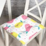 - Pofi-3108-Gorsel - Realhomes  Gülümseyen Armut Ve Limon Desenli Özel Tasarımlı Dijital Baskılı Modern Pofuduk Sandalye Minderi Realhomes