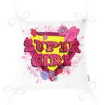 - Pofi-3300-Gorsel-2 - Realhomes Realhomes Özel Tasarım Super Girl Tasarımlı Dijital Baskılı Modern Pofuduk Sandalye Minderi Realhomes