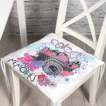 - Pofi-3305-Gorsel - Realhomes  Realhomes Sweet Memories Özel Tasarım Dijital Baskılı Modern Pofuduk Sandalye Minderi Realhomes