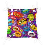 - Pofi-3416-Gorsel-2 - Realhomes Mor Zeminli Pop Art Özel Tasarım Dijital Baskılı Modern Pofuduk Sandalye Minderi Realhomes