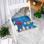 - Pofi-3419-Gorsel-1 - Realhomes Mavi Zeminli Deniz Yıldızı Dijital Baskılı Modern Pofuduk Sandalye Minderi Realhomes