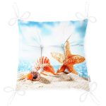 - Pofi-3420-Gorsel-2 - Realhomes Sahilde Deniz Yıldızları Özel Tasarım Dijital Baskılı Modern Pofuduk Sandalye Minderi Realhomes