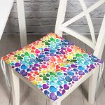 - Pofi-3423-Gorsel - Realhomes Özel Tasarım Renkli Kalpler Dijital Baskılı Pofuduk Sandalye Minderi Realhomes