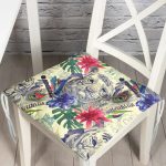 - Pofi-3424-Gorsel - Realhomes Özel Tasarım Suluboya Amazon Desenli Dijital Baskılı Pofuduk Sandalye Minderi Realhomes