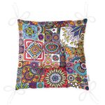 - Pofi-3425-Gorsel-2 - Realhomes Realhomes Renkli Mozaik Desenli Dijital Baskılı Modern Pofuduk Sandalye Minderi Realhomes